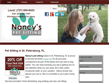 Tablet Screenshot of nancypetsit.net